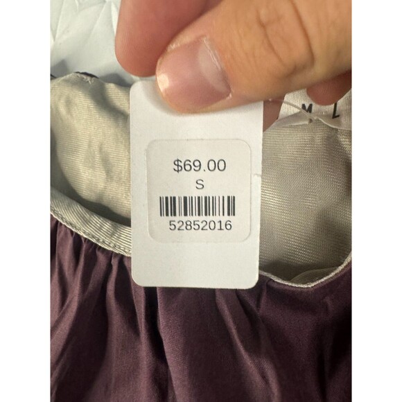 THML Dress Womens Size Small Mini Bell Sleeve Purple Zipper Short Sleeve NEW - Picture 3 of 8